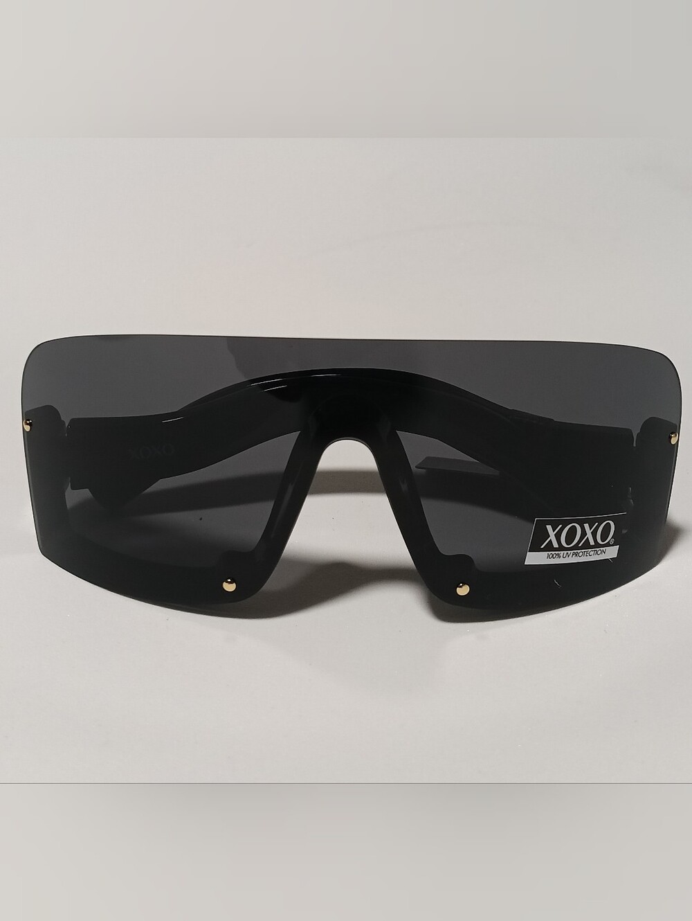 XOXO Black Shield Women's Sunglasses Oversized Modern Frame new With Tag.